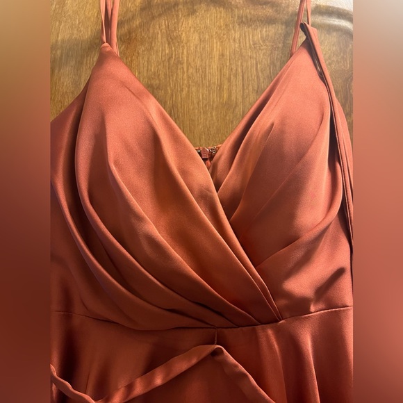 Burnt orange Homecoming dress - Picture 4 of 7